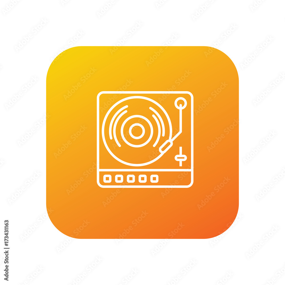 Gramophone vector icon Gramophone vector icon
