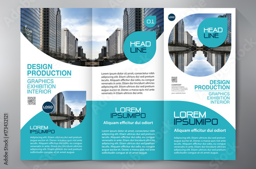 Brochure 3 fold flyer design a4 template.