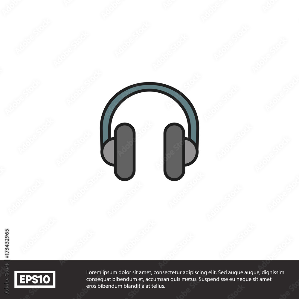 Headphone vector icon