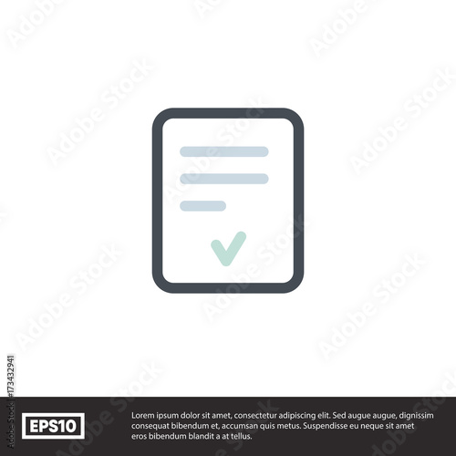 Check document vector icon