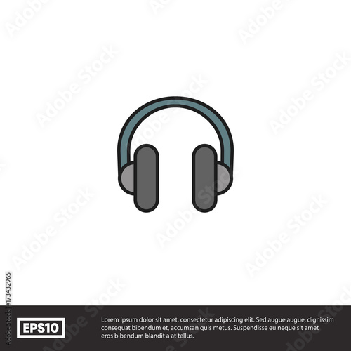 Headphone vector icon