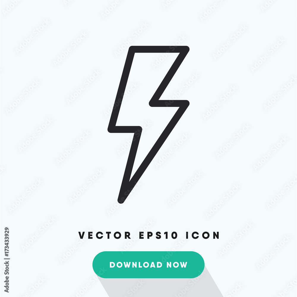 Thunder vector icon Thunder vector icon