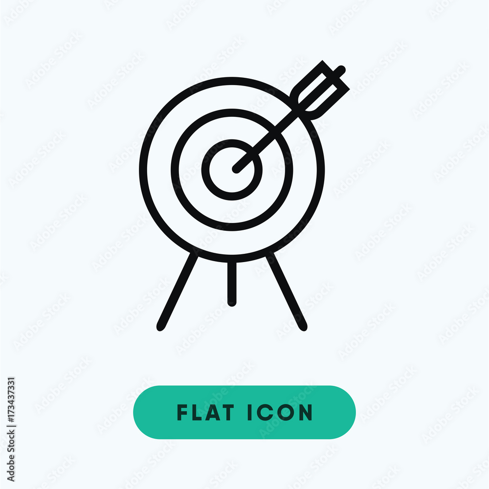 Archery Target vector icon Archery Target vector icon