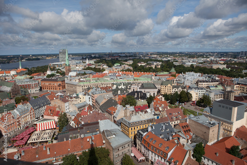Riga old town, market