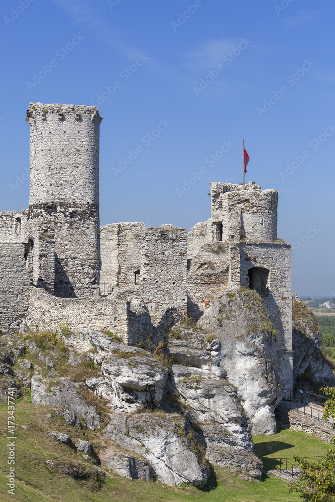 Ruins of 14th century medieval castle, Ogrodzieniec Castle,Trail of the Eagles Nests, Podzamcze, Poland