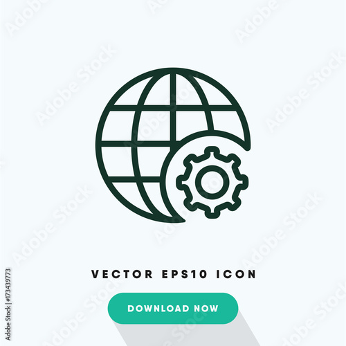 Web settings vector icon