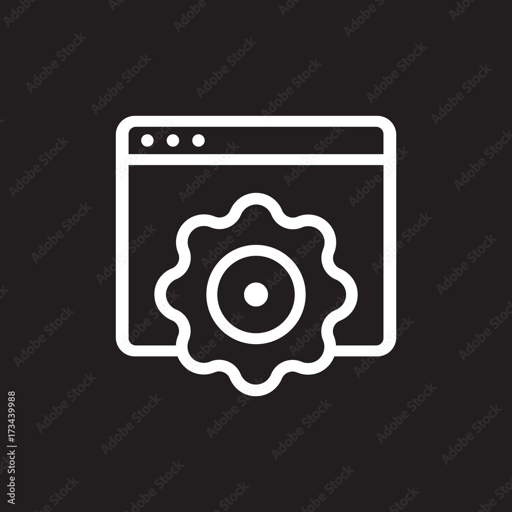 Internet settings vector icon