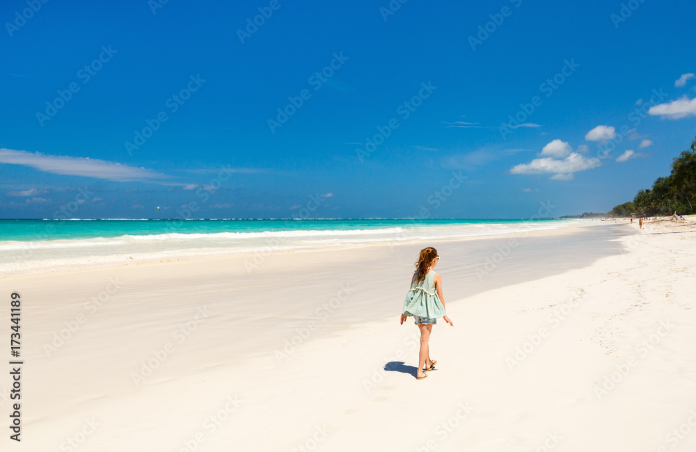 Adorable little girl at beach Adorable little girl at beach