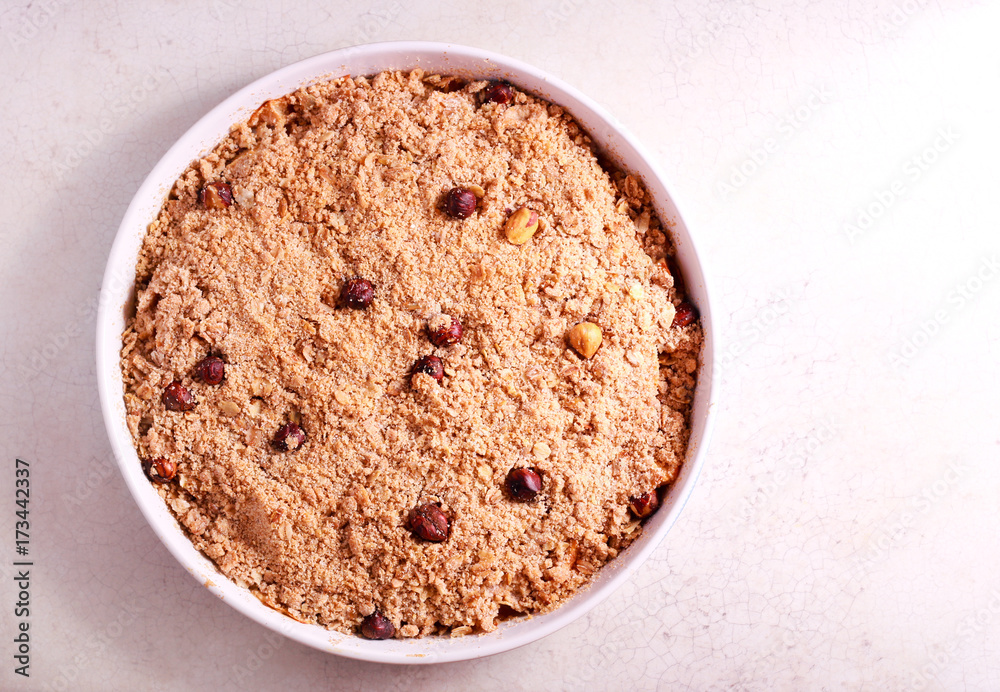 Fruit crumble cake Fruit crumble cake