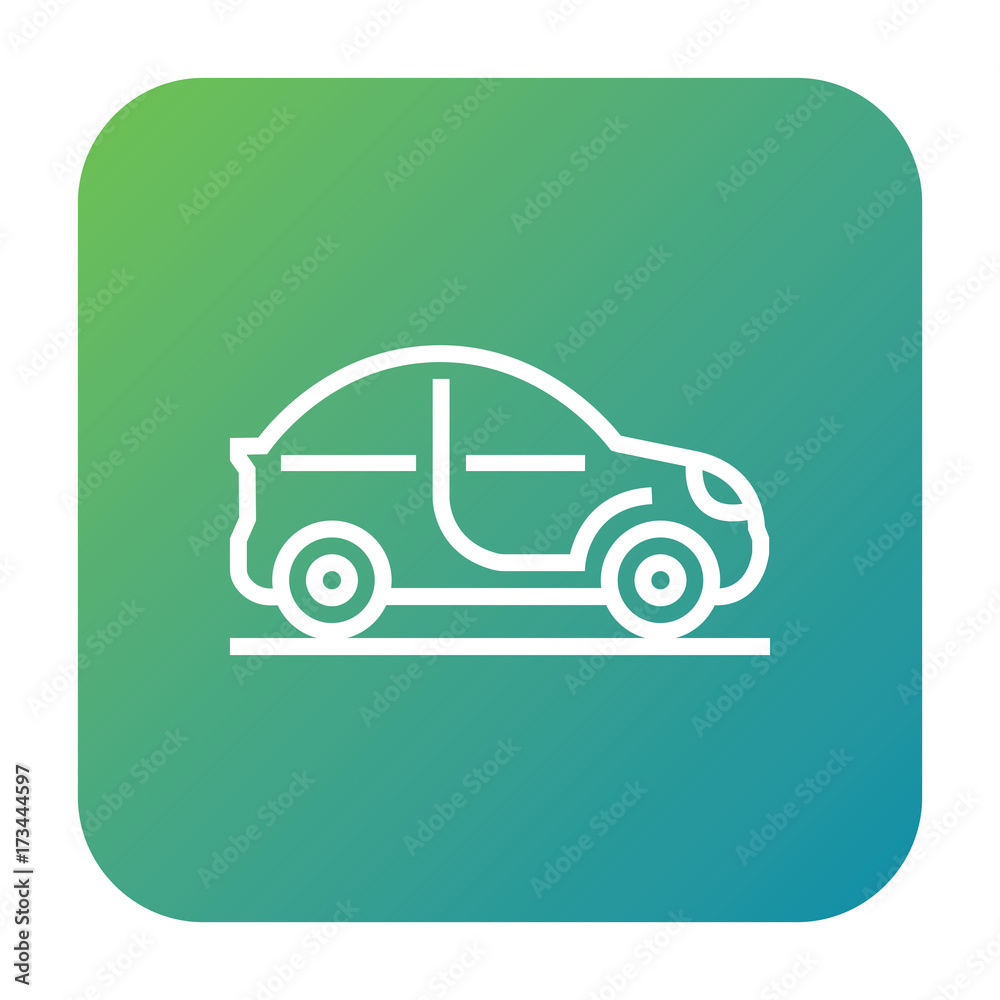 Car icon, transport symbol. Modern, simple flat vector illustration for web site or mobile app