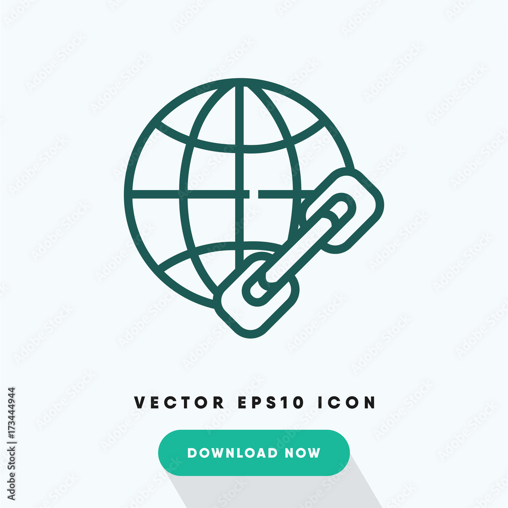 Link icon, connection smartphone symbol. Modern, simple flat vector illustration for web site or mobile app Link icon, connection smartphone symbol. Modern, simple flat vector illustration for web site or mobile app