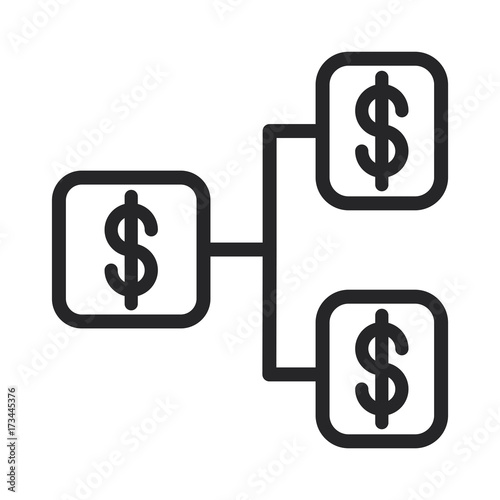 Money network vector icon