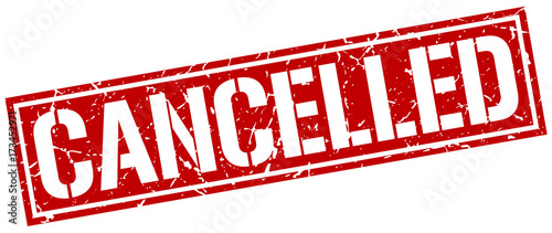 cancelled square grunge stamp