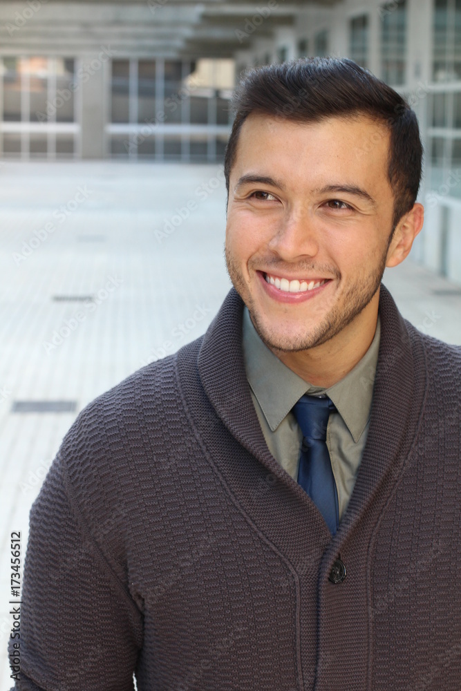 Professional young ethnic man smiling Professional young ethnic man smiling