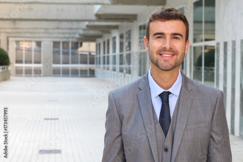 Elegant businessman with a very nice suit