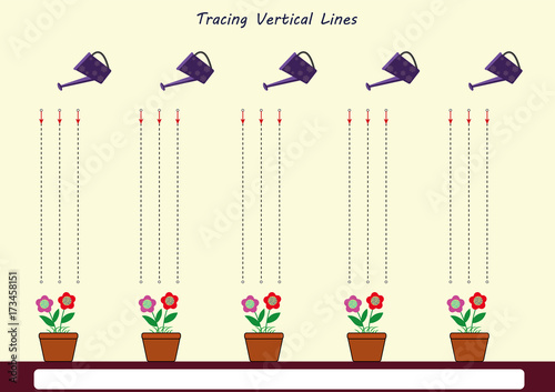 follow the lines with your pencil