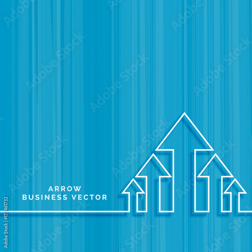 line arrow shape moving upward background