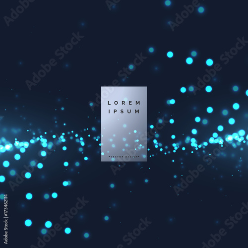 technology particle vector background illustration