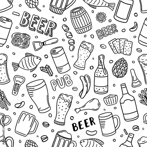 seamless beer background