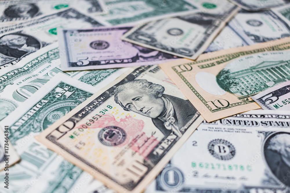 American dollar or US dollar banknote background American dollar or US dollar banknote background