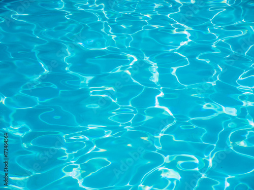 Clear Blue Water in a Swimming Pool