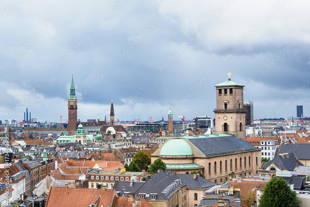 Blick über die Stadt Kopenhagen, Dänemark
