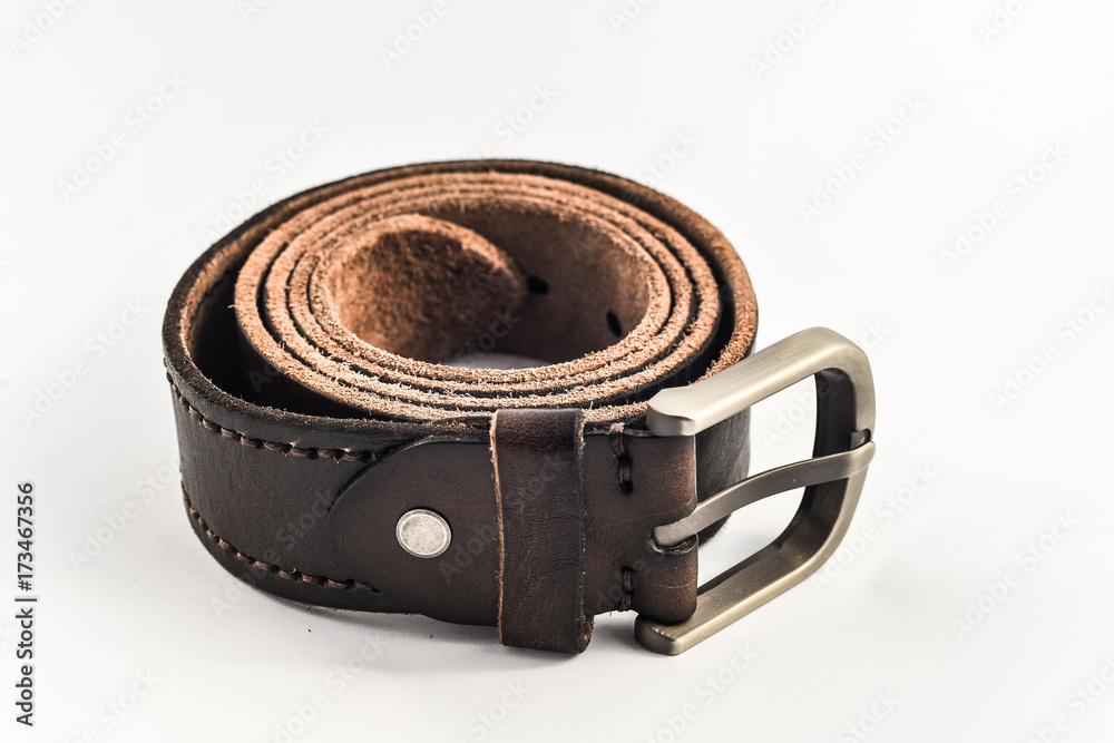 leather belt isolated on white background leather belt isolated on white background