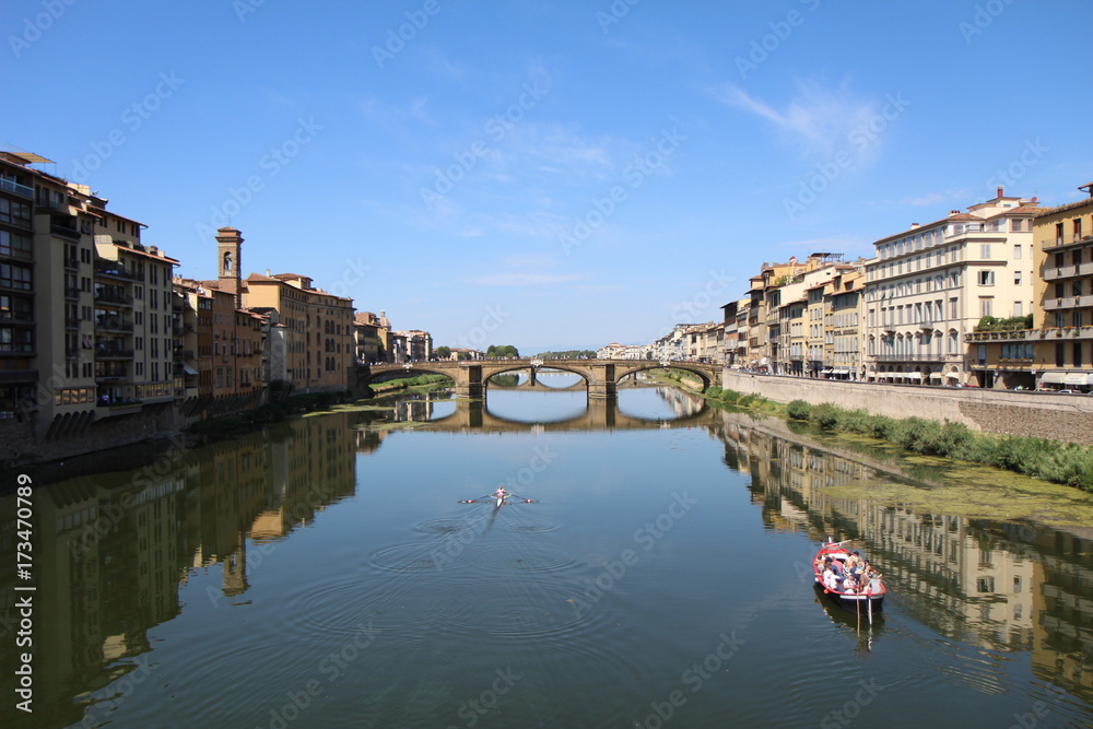 L'Arno vu du Ponte Vecchio, Florence