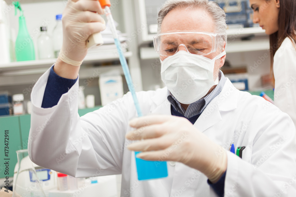 Man working in a lab Man working in a lab