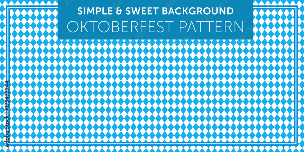 Oktoberfest seamless pattern Simple & Sweet Background vol.10 - obrazy, fototapety, plakaty 