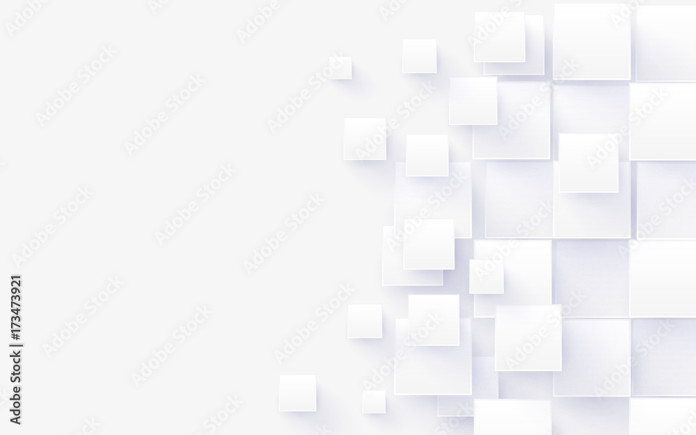 Abstract white rectangles digital hi tech concept background Abstract white rectangles digital hi tech concept background