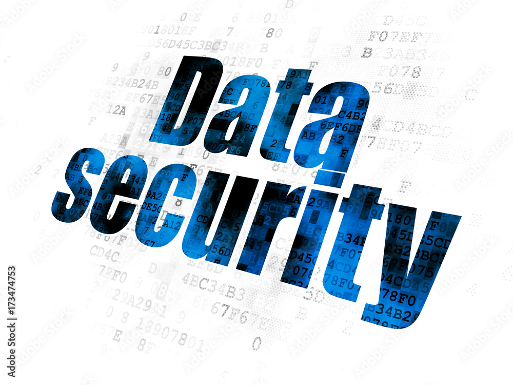Safety concept: Data Security on Digital background Safety concept: Data Security on Digital background