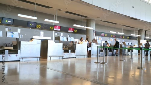 Valencia  Airport Inside view Valencia Spain 10 August 2017