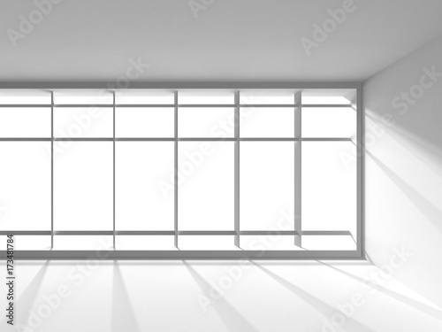 Futuristic White Architecture Design Background