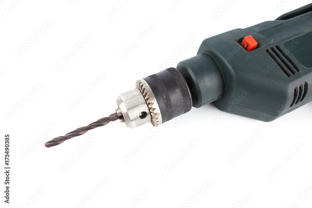 electric drill isolated on white background electric drill isolated on white background