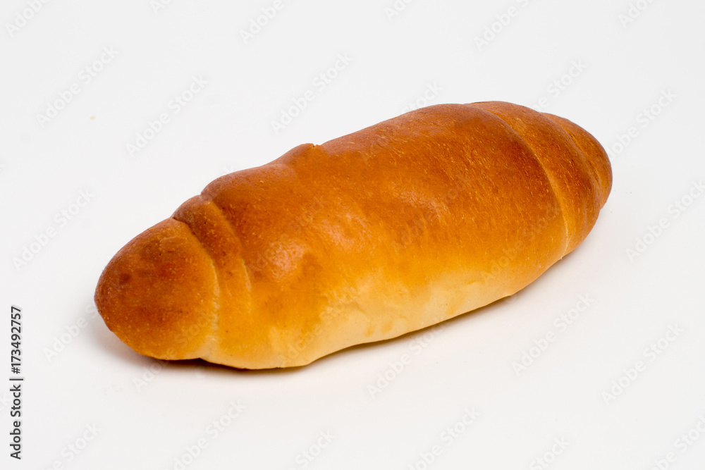 Sweet cinnamon bun roll swirl isolated over the white background Sweet cinnamon bun roll swirl isolated over the white background