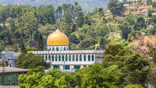 Mosque in Bandarawela city in Sri Lanka photo