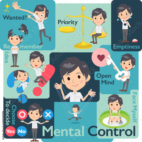 White short sleeved men_Mental & volition