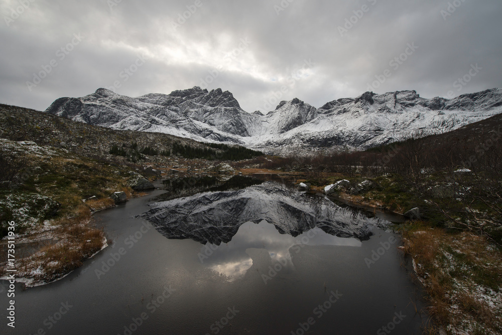 Norwegian mountains in winter