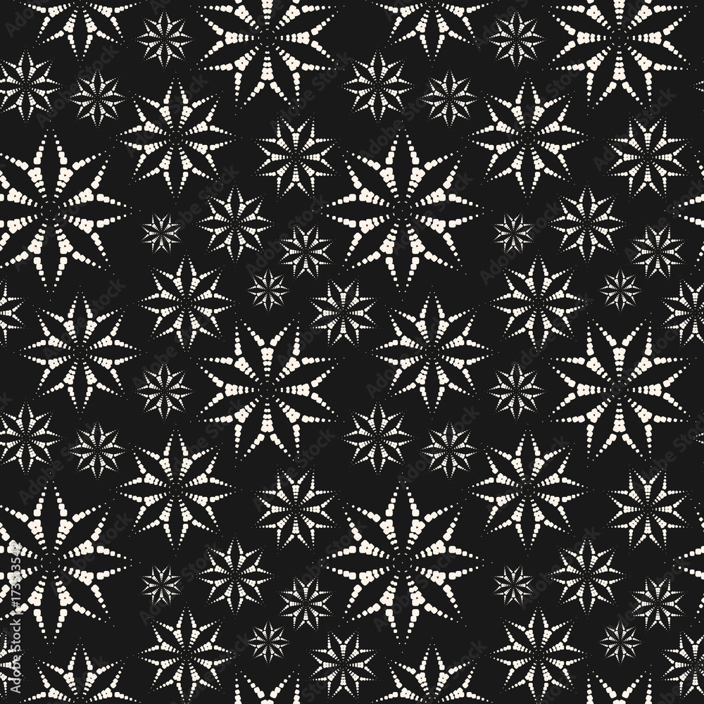 Dotted floral seamless pattern. Subtle vector abstract geometric background Dotted floral seamless pattern. Subtle vector abstract geometric background