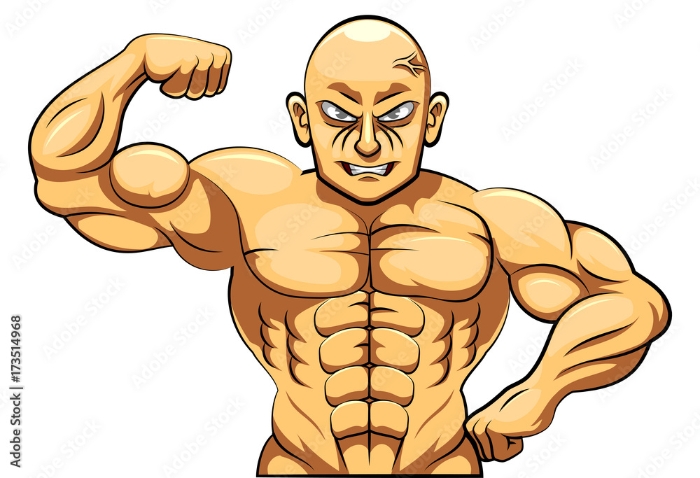 Strict coach bodybuilding and fitness. Vector illustration Strict coach bodybuilding and fitness. Vector illustration
