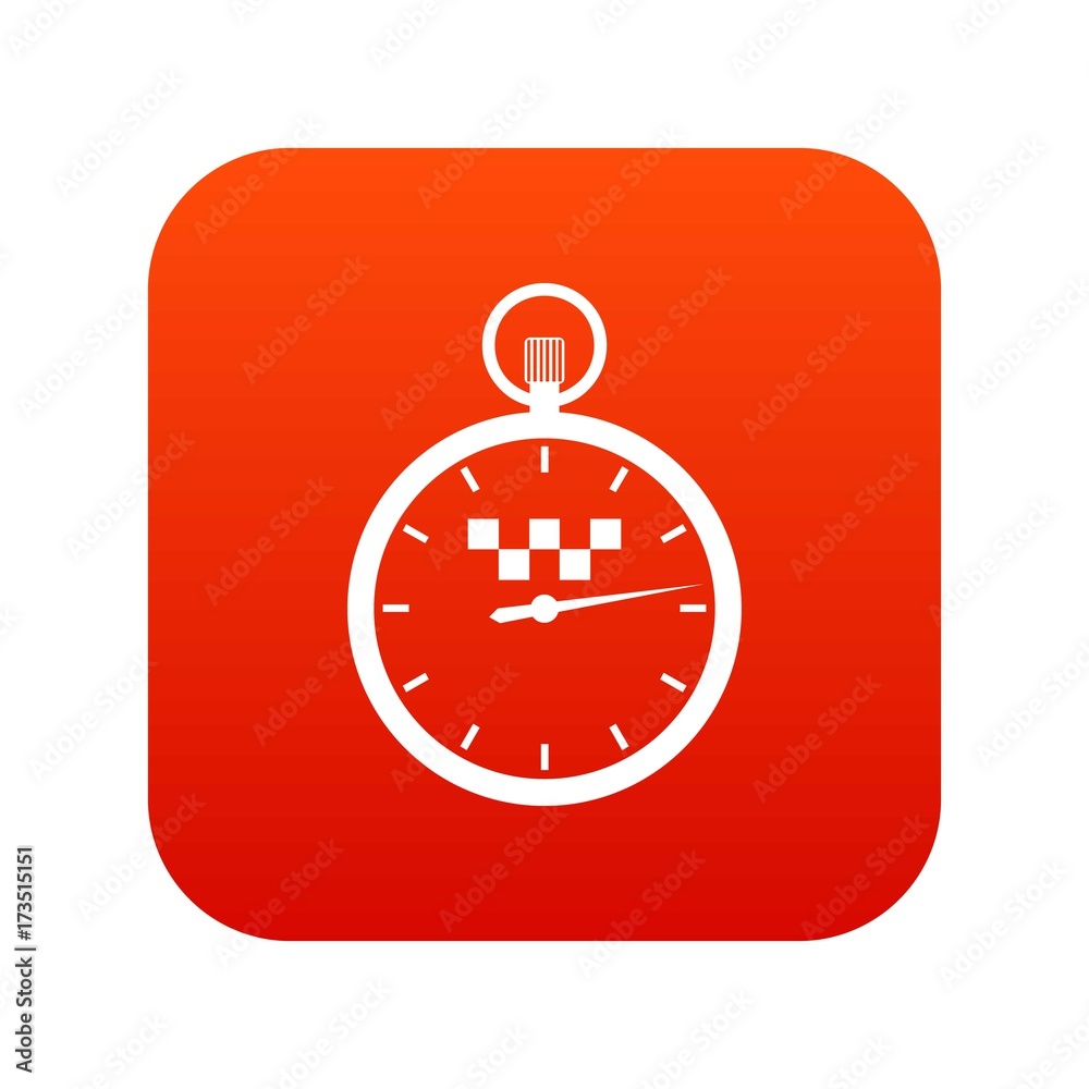 Speedometer in taxi icon digital red Speedometer in taxi icon digital red