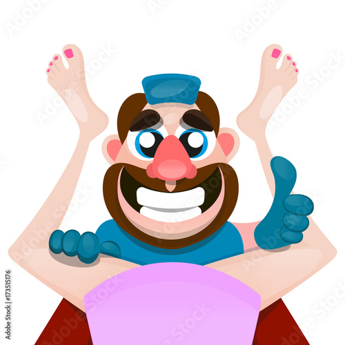 Woman with gynecologist in cabinet