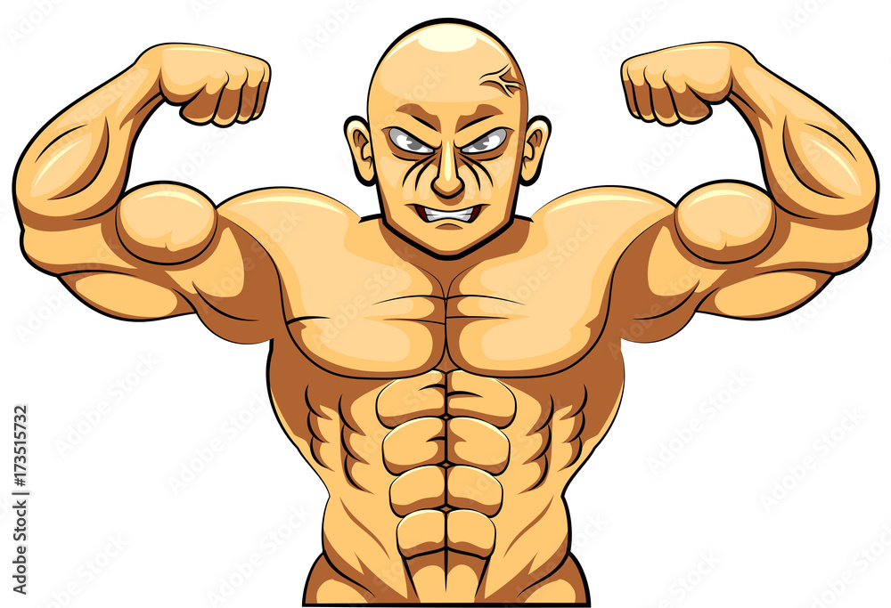 Strict coach bodybuilding and fitness. Vector illustration Strict coach bodybuilding and fitness. Vector illustration