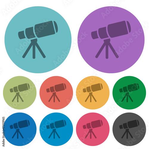 Space telescope color darker flat icons