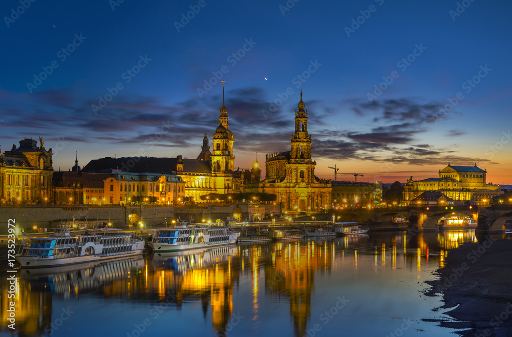 Panoramic image of Dresden, Germany