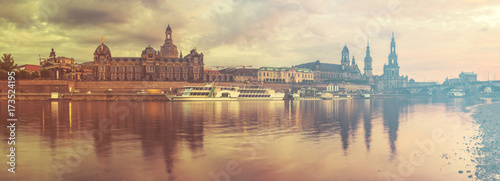 Panoramic image of Dresden  Germany