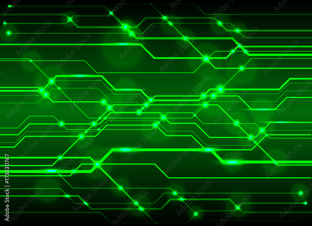 High-Tech Circuit Board Background, Technology green circuit abstract background High-Tech Circuit Board Background, Technology green circuit abstract background