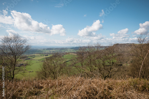 A view from the top of Sutton Bank, North York Moors, Yorkshire, England
