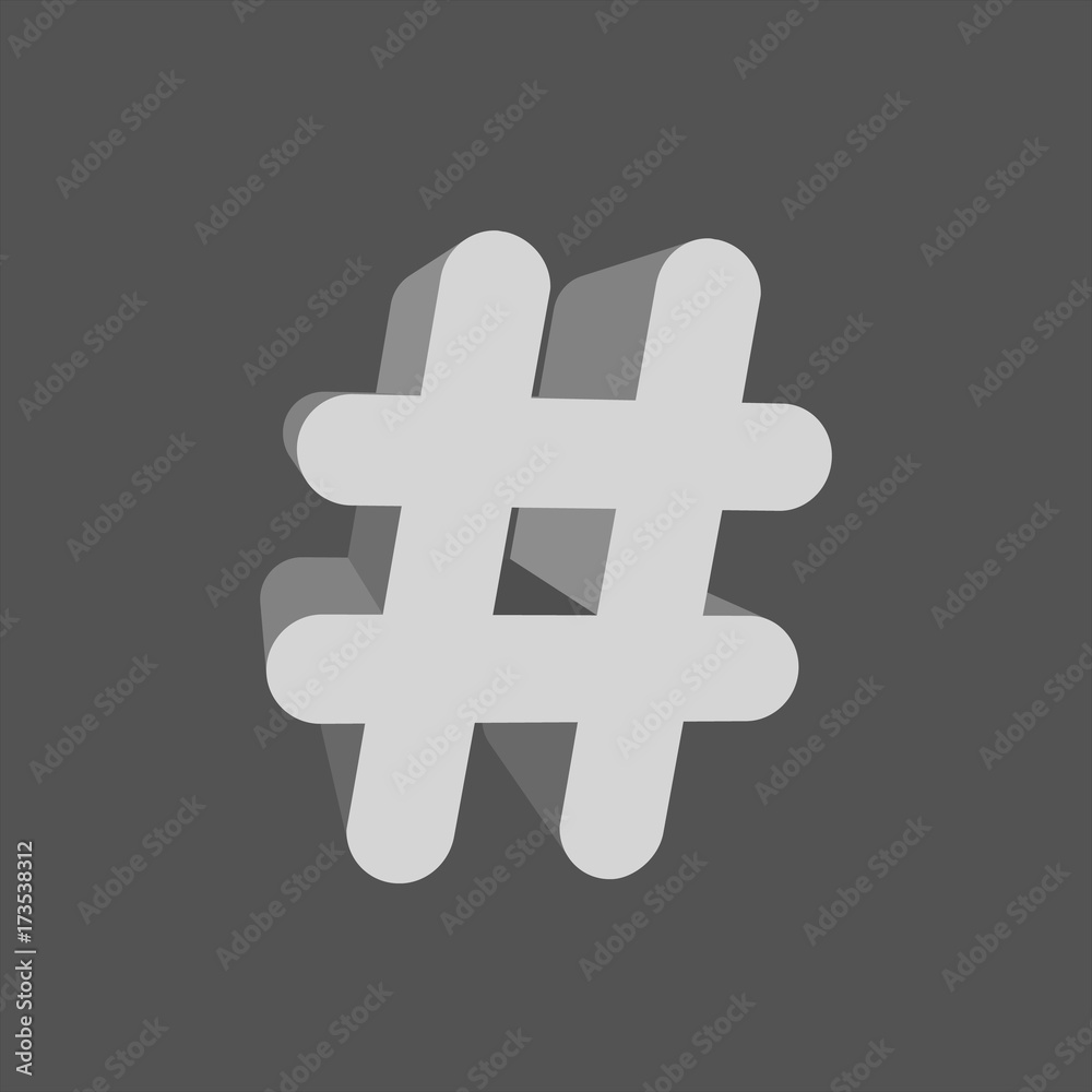 Obraz premium Hash tag vector
